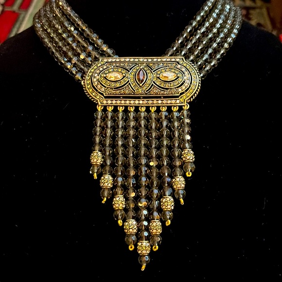 Heidi Daus Swarovski crystal Art Deco necklace - Picture 14 of 15